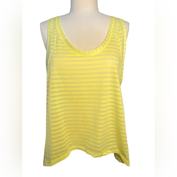 Zyia Active Lemon Yellow Nimbus Split Back Tank Top Size XXXL - Picture 4 of 8